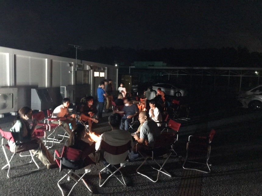 2022年9月10日に福島県双葉郡大熊町（大野駅西口/KUMA・PRE敷地内）にて、 相馬理事率いるローカルチーム「福島・野遊びsamurai相馬藩BASE」と 「みんなで大熊町づくりプロジェクト（みんくま）」がコラボレーションしての 野遊びを実施しました